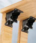 90 Degree Self Locking Folding Hinge For Tables And Furniture Carbon Steel Table Leg Bracket With Built In Spring