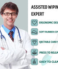Assisted wiping expert features for Fifteen Point Seven Inch Long Reach Toilet Wiping Aid For Independence And Comfort Two Pack