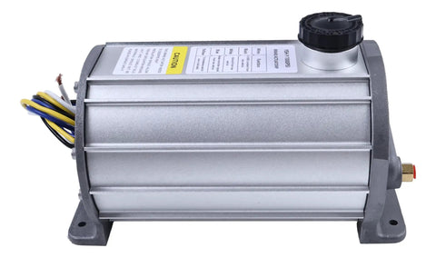 Heavy Duty Electric Hydraulic Trailer Brake Actuator 1000 Psi Four Wire Harness side view showing wires and label.
