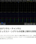 4 Channel Mixed Signal Oscilloscope With 100 MHz Bandwidth, 12 Bit Resolution, screen displaying signal analysis