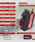 Image of Beefed Up 10.5Kg Digital Coreless RC Servo Motor with aluminum shell and specifications for 1/12 scale models.