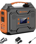 Power Station 300W Solar Generator 280Wh Portable Outdoor Power Bank With 110V AC Outlets Pure Sine Wave DC USB QC3.0 with cables