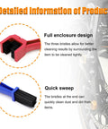 2 Piece Bike And Motorcycle Chain Cleaning Brush Set For Universal Use Heavy Duty Chain Washer Tool With Nylon Bristles