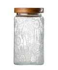 32oz Vintage Glass Jars With Lids Keep It Fresh Airtight Storage Containers For Sugar Coffee Tea Spices Flour Candy Cookies Pasta Cereal Pantry Organization Cute Decorative Jars - individual jar with floral design