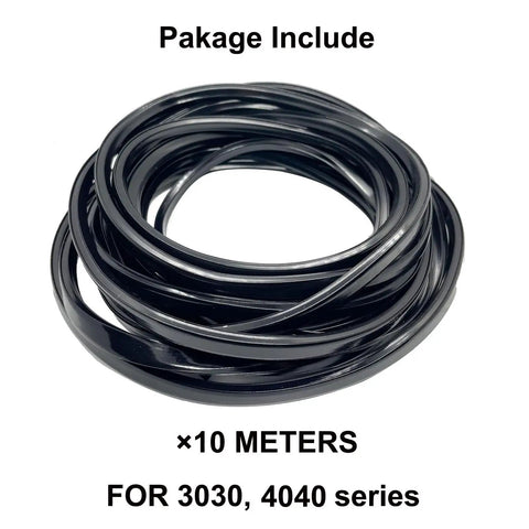 Dust Protection Soft Cover Seal Strip For 3030 And 4040 Series 8mm Slot Aluminum Profile Extrusion Black 10M Coiled