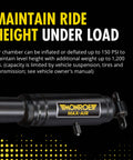 Max Air Adjustable Shock Absorber Pair For Chevy Silverado 1500 And GMC Sierra 1500 Trucks with label