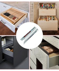 Beefy 18 Inch Undermount Drawer Slides 6 Pair Set With Full Extension Soft Close Concealed Runners Includes Mounting Screws And Brackets SGCC Material 1.8x1.5x1.0mm Thick Heavy Duty 100 Lb Capacity in various kitchen drawer applications