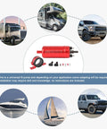 External In Line Fuel Pump High Pressure 12V For Gasoline Fuel Injection Replacement Kit with accessories and vehicles