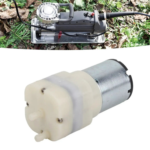 Built Legit Smooth Operator Mini Vacuum Pump Motor DC 12V Micro Air Suction Unit Low Noise Industrial Grade Engine close-up