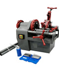 Pro WYDDDARY Electric Pipe Threading Machine Cuts Threads And Reams 1/2 To 2 Inch Npt Pipes Power Tool for plumbing with accessories.