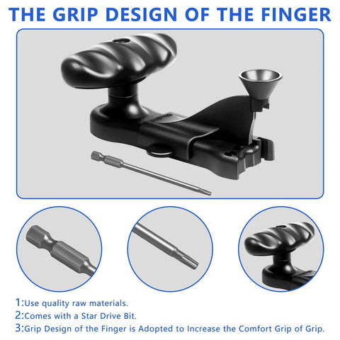Pro Grade Hidden Fastener Installer Tool compatible with Trex Deck Boards showing ergonomic grip design and star drive bit.