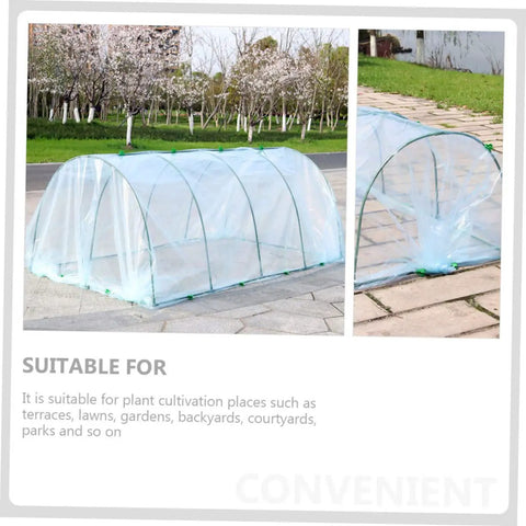 Sturdy Greenhouse Support Bracket Kit With Plastic Freeze Protection Cover For Flower Plants Outdoor Garden Shelter DIY Greenhouse Accessory To Keep Your Greens Safe In Cold Weather