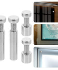 Six Piece Picture Frame Hardware Kit With Silver Iron And Carbon Steel Screws For Easy Setup And Solid Frame Support