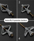 100 Pack Self Drilling Anchor Screws M3.5 Hollow Wall Kit With Expansion Tubes And Zinc Plated Screws No Tools Needed display