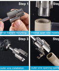 Super Duper Handy Dual Size Pvc Pipe Threading Kit! step by step guide for internal and external threading on pipes.