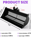 31 Inch Mini Excavator Screening Bucket For Efficient Trenching And Debris Separation Durable Build Fits Most Mini Excavators And Garden Tractors