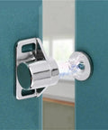 Heavy Duty Magnetic Door Cabinet Catch Suction Magnet for Wardrobes and Furniture in Bronze Finish Durable Closet Latch 1 Piece Easy Install Keeps Doors Closed and Secure, mounted on door.