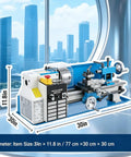 Upgraded 7X14 Inch Benchtop Mini Lathe Machine With Variable Speed And Knockout Precision built for heavy duty turning and drilling.