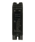 Front view of 1-Pack THQL1120 20A Single-Pole Circuit Breaker, 120/240 VAC, 10 kA Interrupting Rating, Thermal-Magnetic Plug-In