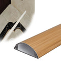 Arc Shaped Cable Cover Strip 36 Inch Long Thickened Conduit Trunking With Self Adhesive Cord Hider Kit on tiled floor