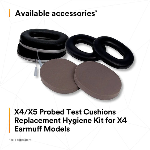 Replacement hygiene kit for X Series Cap Style Hard Hat Attached Earmuffs With NRR 25 Decibel Hearing Protection.