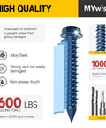 Infographic of 200 Piece Concrete Screws And Drill Bit Set For Masonry Includes One Quarter Inch And Three Sixteenths Inch Self Tapping Screws