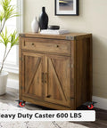 Wooden cabinet on 2 Inch Casters Set Of 4 Heavy Duty Top Plate Caster Wheels With Brake 600 Lbs Dual Locking Furniture Castors