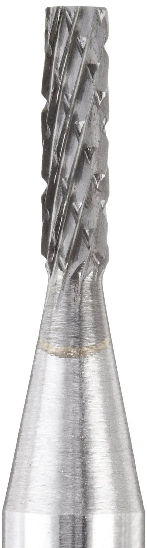 Cylindrical Double Cut Carbide Burr For Die Grinder Rotary File Bit One Eighth Inch Diameter By One Half Inch Cutting Length One Quarter Inch Shank Two Inch Overall Length DUL Series For Wood Metal Plastic Deburring And Detailing