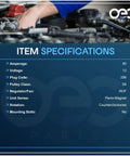 Specifications for Drop-In Alternator For Honda Accord DX LX EX 2.3L And Acura CL 2.3L 1998-2002 Replacement Part 31100PAAA01