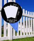Easy Vinyl Siding Repair Kit Set 20 Patch Pieces 6 By 8 Inch Self Adhesive Vinyl Patches For Mobile Homes Skirting Fences And Walls Cover Holes And Blemishes Fast No Tools Needed With Peel Stick Trim With Scissors And Paint, size shown next to fence
