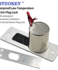 Heavy Duty Drop Bolt Lock And Solenoid Deadbolt With DC12V Power In Fail Safe Mode Made From Premium Zinc Alloy and waterproof electric plug lock.