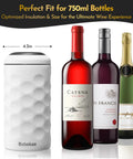 Double Wall Vacuum Insulated Wine Bottle Chiller Keeps Your Sip Dead Froze For Six Hours Skip The Ice Water Drama with three bottles.
