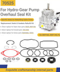 BDP-10A Pump Overhaul Seal Kit With Seals And Gaskets For PG Series Hydraulic Pumps Kohler Kawasaki Compatible