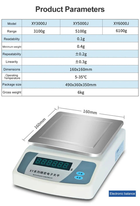 Premium Digital Balance Scale Featuring Sharp Led Readout Dead On Accurate To 0.01g Resolution And Rock Solid Platform, 160mm pan.