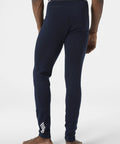 Back view of Lifa Merino Midweight 2-In-1 Base Layer Pant For Cold Weather, Soft Non Itch Merino Wool, Navy 598, Size Small