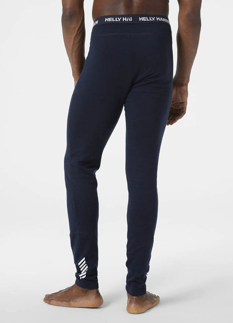 Back view of Lifa Merino Midweight 2-In-1 Base Layer Pant For Cold Weather, Soft Non Itch Merino Wool, Navy 598, Size Small