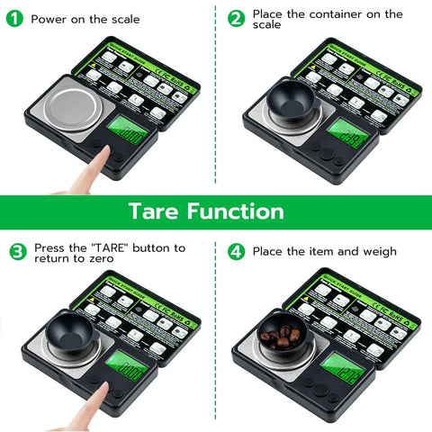 Ultra Portable Micro Gram Scale For Jewelry Powder And Medicine 50g Capacity With 0.001g Readability Digital Precision Balance tare function