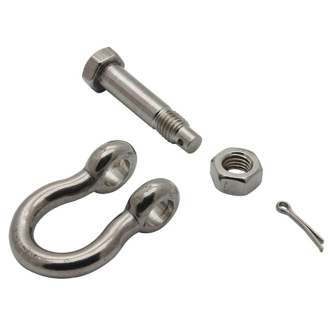 Bolt Type Anchor Shackle Five Eighths Inch Marine Grade 316 Stainless Steel BoatTector, Heavy Duty Shackles For Mooring And Lifting
