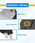 4 Pin Performance Ignition Module For Classic Chevy Pontiac Olds Buick Cars 1974 To 1988 metal case and plug detail