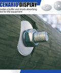200 Piece Zinc Fender Washers 3/16 Inch By 1 1/4 Inch 2mm Thickness for wood and wet environments, in use on a log