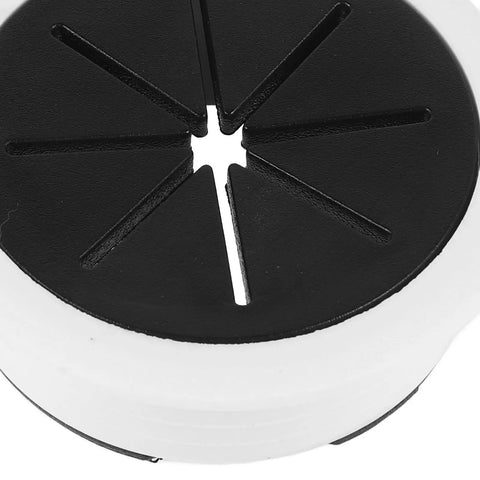 Six Piece Desk Cable Hole Cover Grommet Kit For Office Desks With Easy Threading Cord Organizer Round Cable Grommets For Clean Cable Management Desk Cable Hole Covers 6 Pack Neat Workstation black round plastic