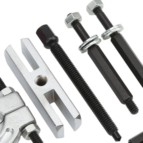 Heavy Duty 9 Piece Bearing Separator Puller Set With ABS Tool Box For Wheel Hub Pinion Axle Drive Shaft Metal Splitter Removal Repair Kit Built For Pros And DIY Heroes Using Gear To Get Car Jobs Done Safe From Damage While Saving Cash. steel separator and puller rods