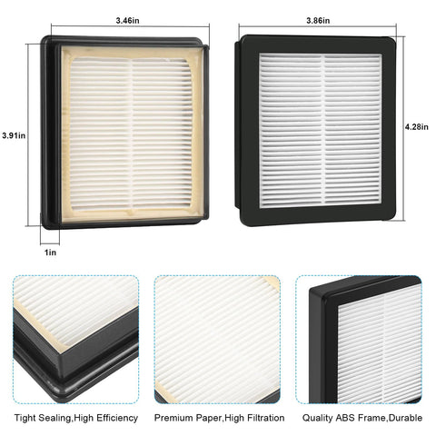 Top Notch HEPA Vacuum Filter Replacement For Backpack Vacuums Compatible With Super Coach Pro 6 And Pro 10 GoFree Flex Pro ProVac FS 6 Twin Pack