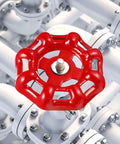 Red Cast Iron Valve Wheel Handles 10 Pack Flat Bottom Shutoff Knobs With Reliable Sealing And Unobstructed Fluid Flow For Easy Valve Replacement