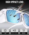 Tough As Nails Wraparound Safety Sunglasses Featuring Detachable Side Shields Impact Resistant Tinted Lenses with high-impact lens design.