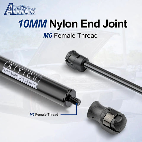 Front Hood Struts Lift Supports Gas Springs 2 Pack Direct Fit For 2015 2016 2017 Hyundai Sonata with M6 Female Thread