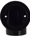 Dang Tight Fit Tip Toe Bathtub Drain Plug For SCH 40 Abs Lines With Two Hole Elbows And Sweet Satin Nickel Trim with black plastic outlet.