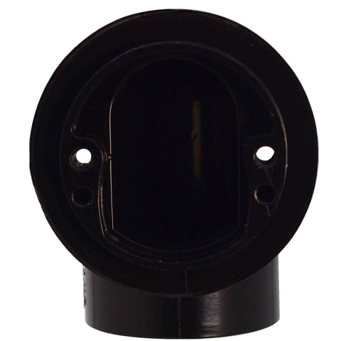 Dang Tight Fit Tip Toe Bathtub Drain Plug For SCH 40 Abs Lines With Two Hole Elbows And Sweet Satin Nickel Trim with black plastic outlet.