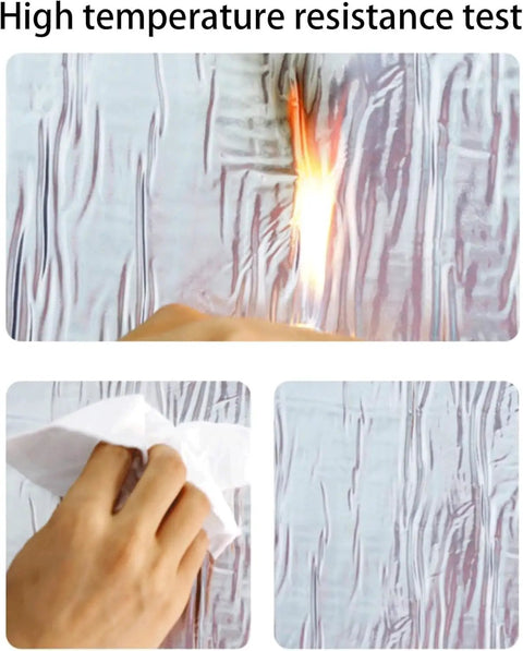 High temperature resistance test of Self Adhesive Aluminum Foil Roofing Tape With Instant Airtight Seal Kicks Serious Butt Against Water Damage.