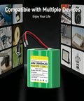 Green 24V Lithium Battery 3000mAh with Charger and Bare Leads for multiple devices and DIY projects, 72Wh rechargeable pack